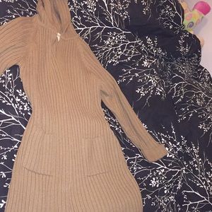 Cute long  tan cardigan